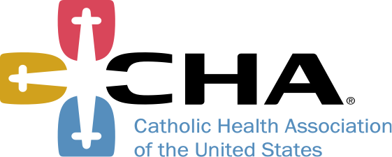 Vector graphic and Text: Catholic health association of the United States